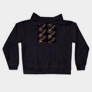 Pride Postmarks (diagonal) Kids Hoodie